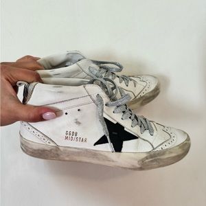 Golden Goose Mid Star with glitter laces Size 39